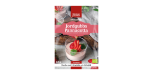 Ekologisk jordgubbspannacotta